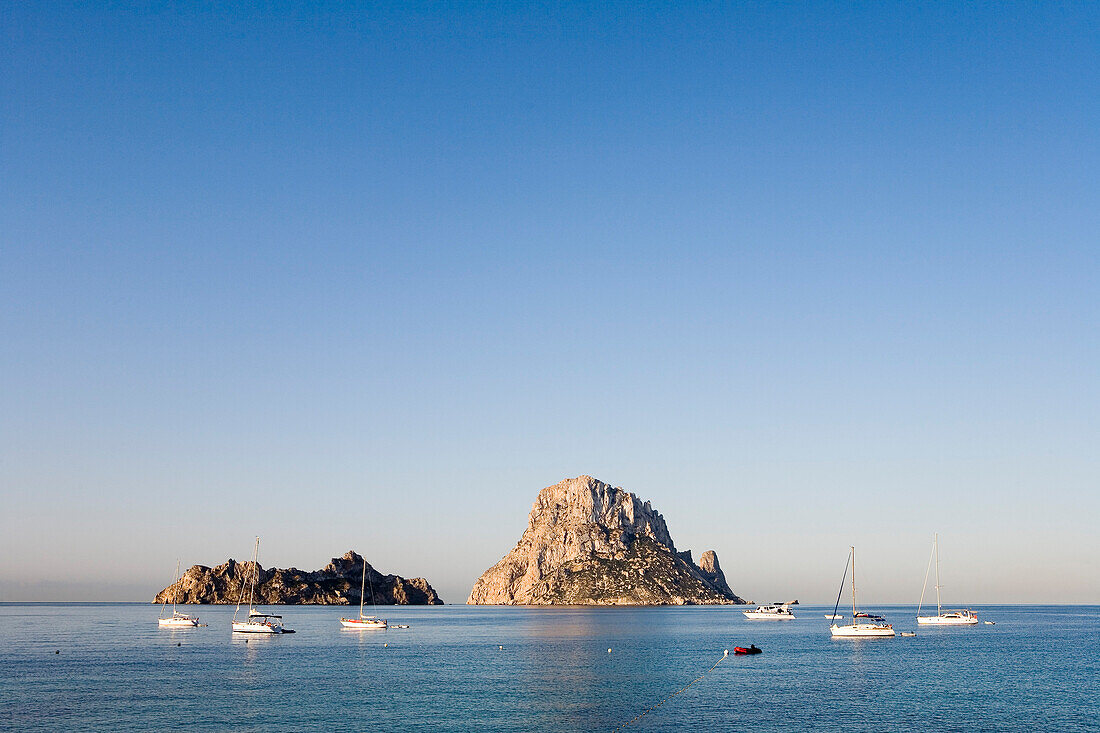 Cala d Hort, Insel Es Vedra, Ibiza, Balearen, Spanien