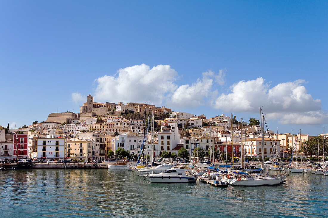 Hafen, Altstadt, Dalt Vila, Eivissa, Ibiza Stadt, Ibiza, Balearen, Spanien