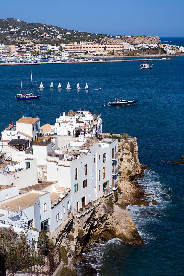 Fischerviertel Sa Penya, Eivissa, Ibiza Stadt, Ibiza, Balearen, Spanien