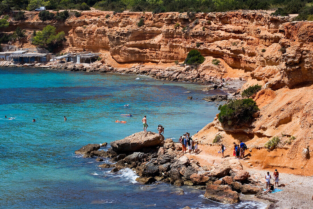 Bay, Sa Caleta, Ibiza, Balearic Islands, Spain