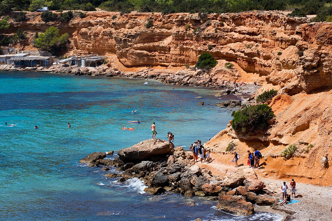 Bucht von Sa Caleta, Ibiza, Balearen, Spanien