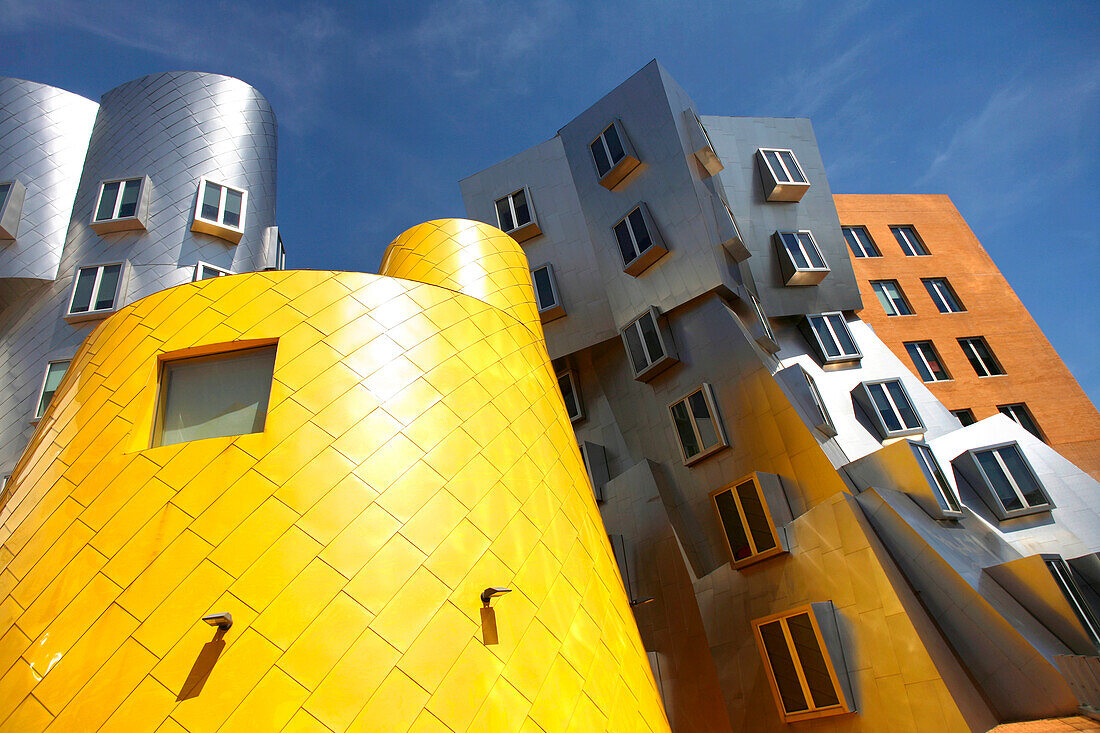 Modern architechture, Frank Gehrys Ray and Maria Stata Buildings, MIT, Cambridge, Massachusetts, USA