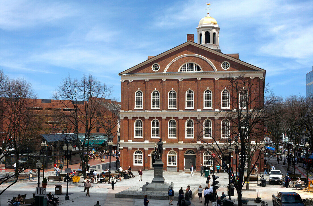Historisches Gebäude, Faneuil Hall, Boston, Massachusetts, USA