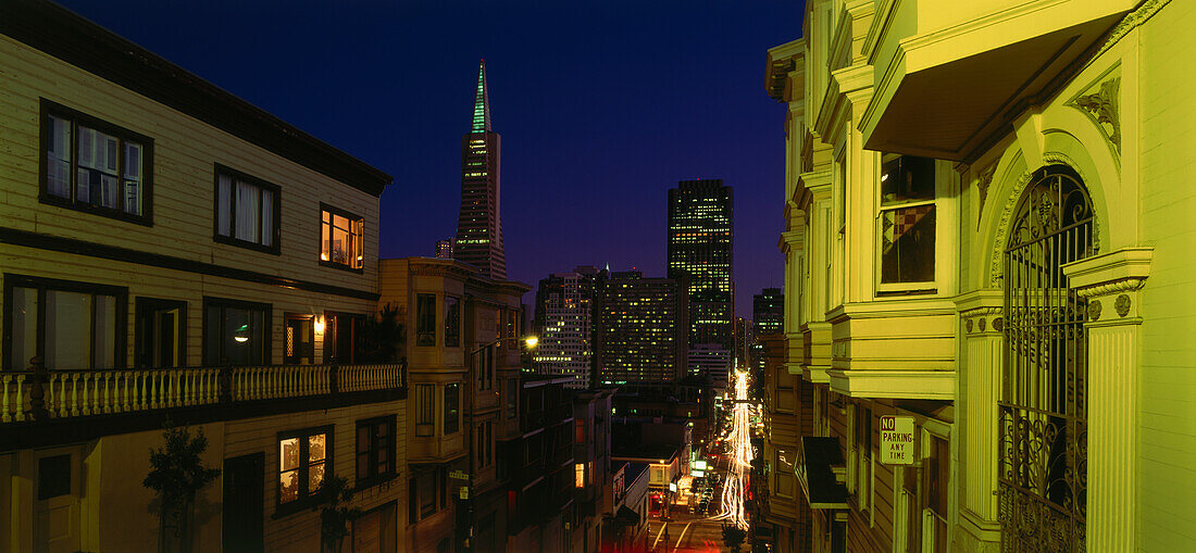 Transamerica Pyramid, Keamy Street, Financial District, San Francisco, California, USA, America