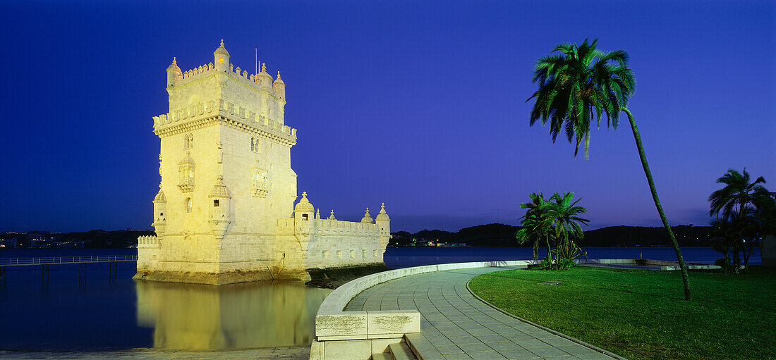 Belem Tower, Torre de Belém, Tajo, Lisbon, Portugal, Europe