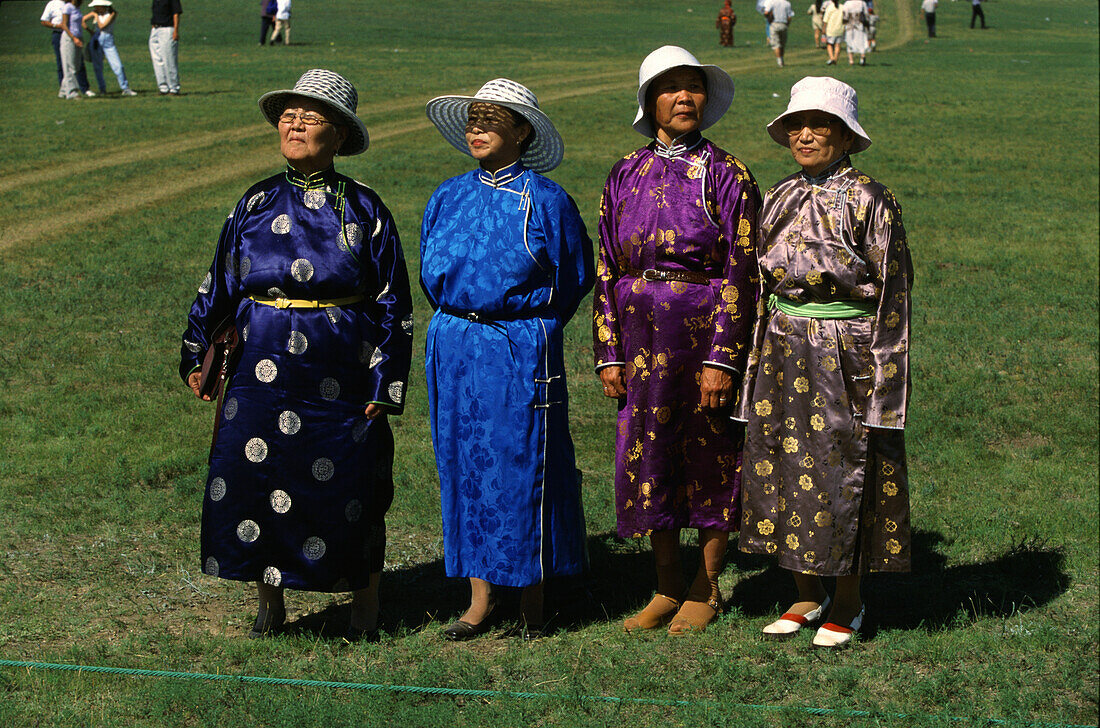 Four ladies, Nadaam festival, Mongolia