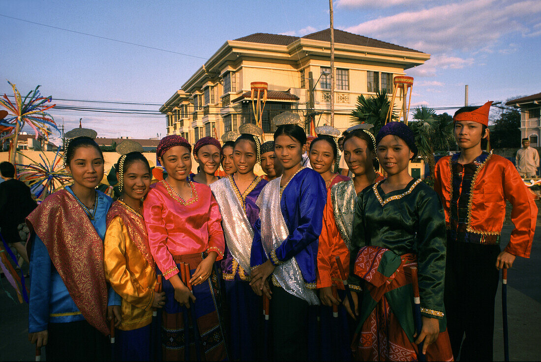 Dancers in Intramuros, Manila, Luzon Island, Philippines