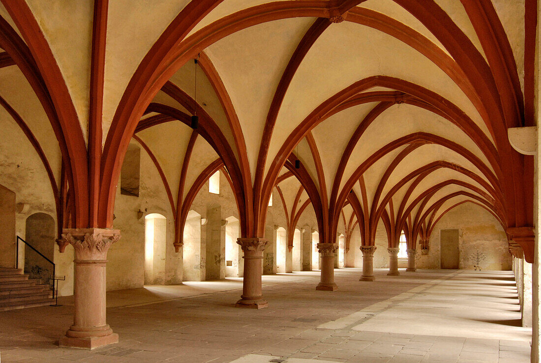 Inside Cloister Eberbach, Rheingau, Hesse, Germany