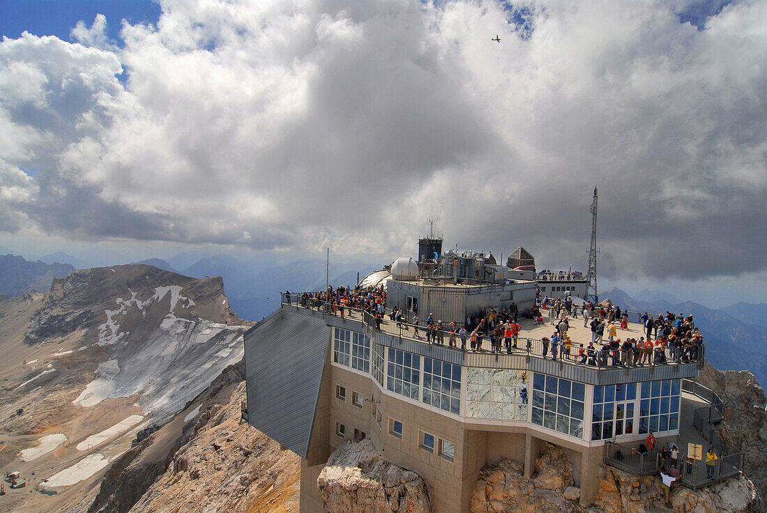 Münchner Haus auf der Zugspitze, Bayern, Deutschland