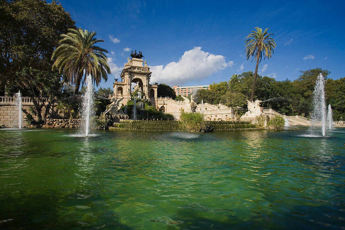 Cascada, Parc de la Ciutadella, world exhibition 1888, Barcelona, Spain