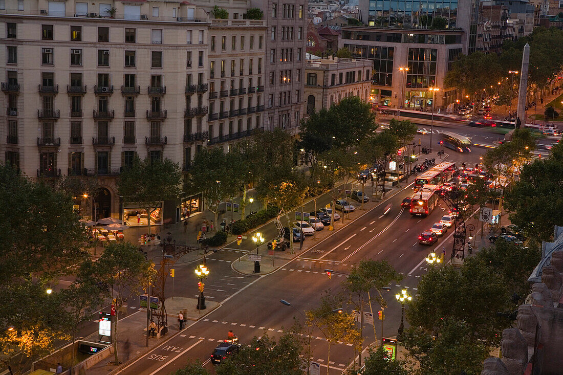 Passeig de Gracia, Eixample, Barcelona, Spanien
