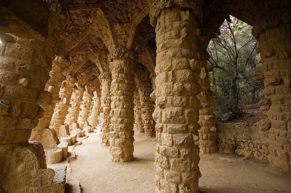 Parc Güell, Antonoio Gaudi, Gracia, Barcelona, Spain