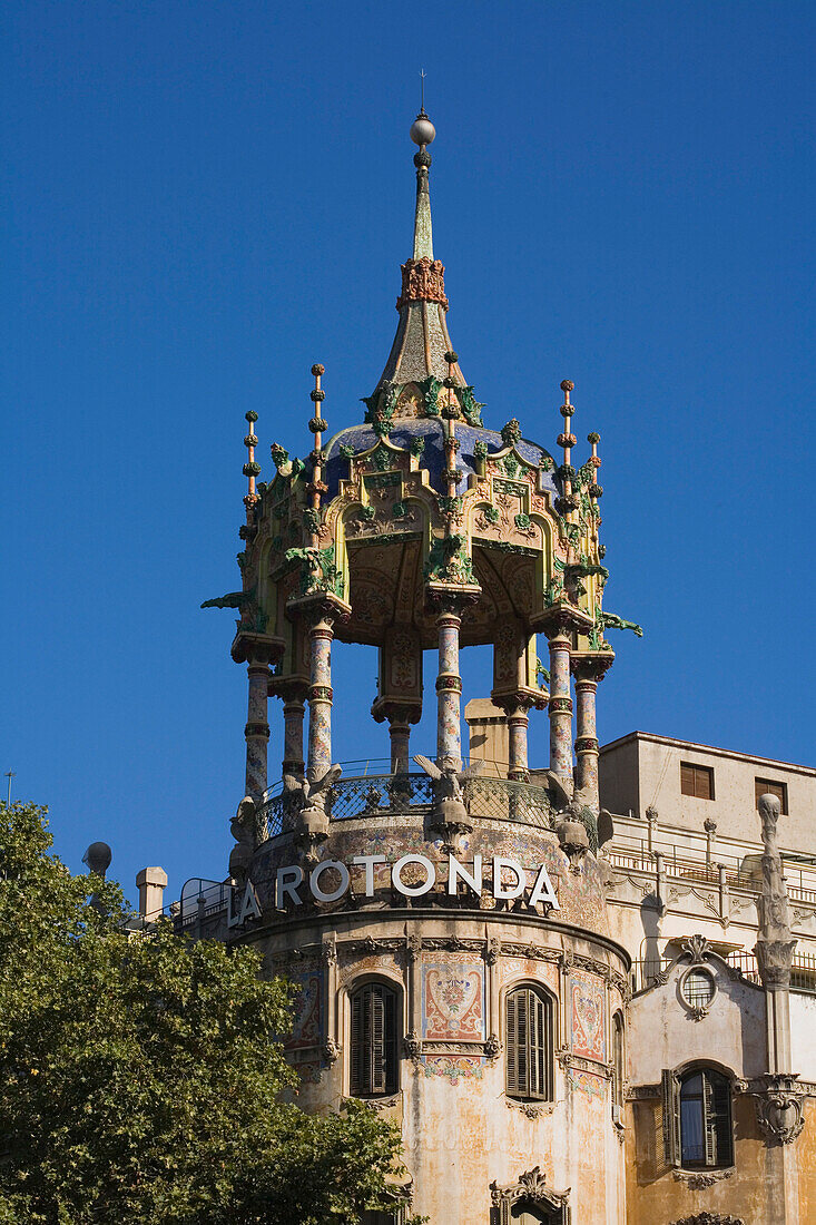 La Rotonda, former Hotel by Adolf Ruiz Casamitjana, Modernisme, Avinguda del Tibidabo, Tibidabo, Barcelona, Spain