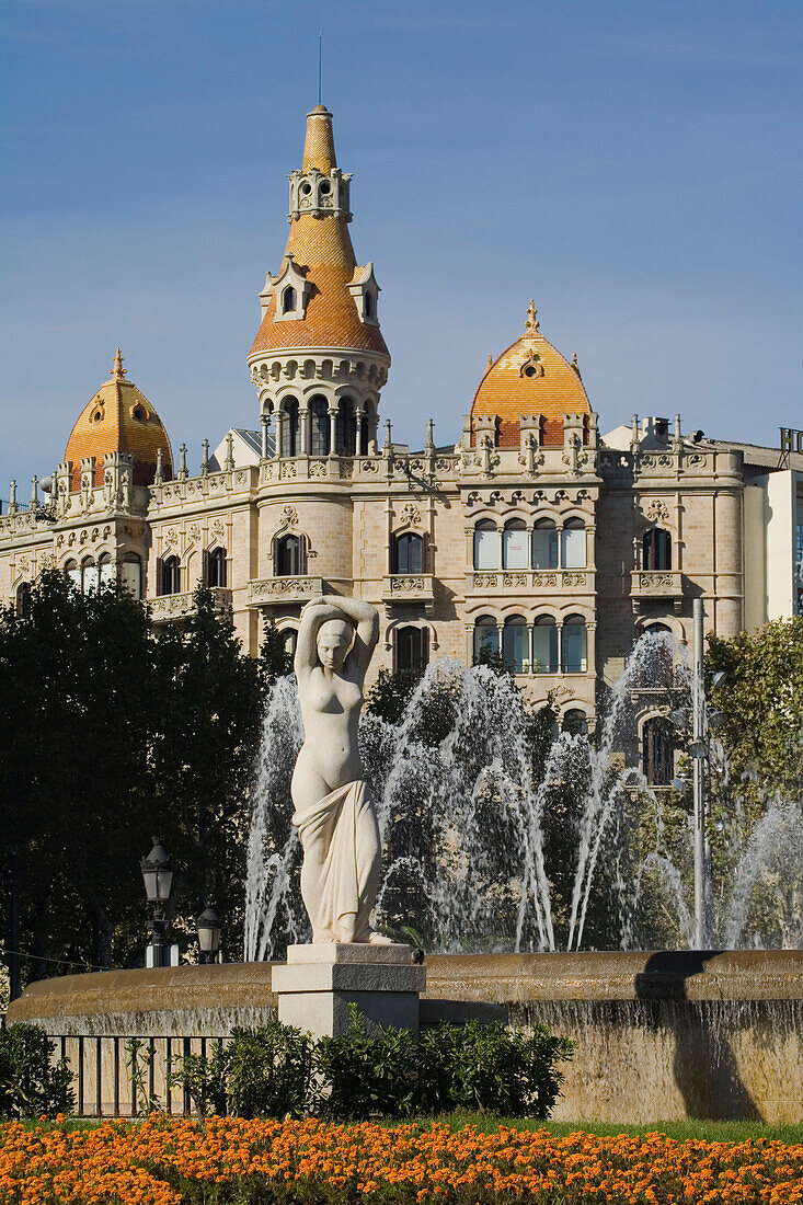 Placa Catalunya, Ciutat Vella, Eixample, Barcelona, Spain