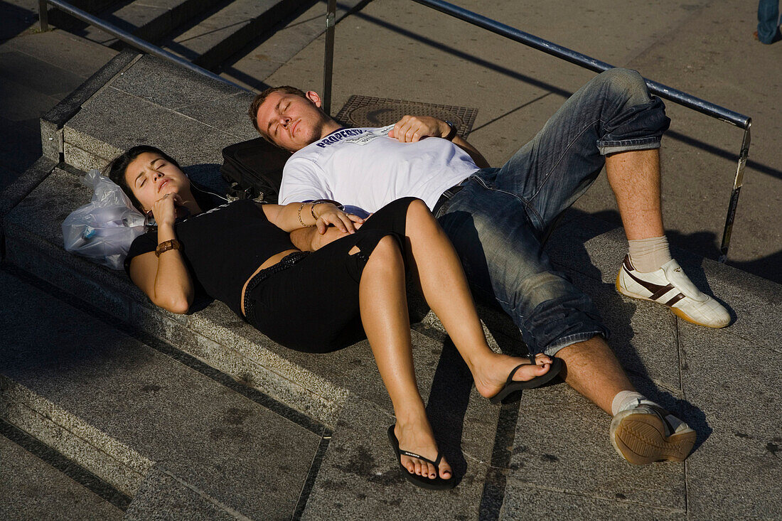 Placa Catalunya, Ciutat Vella, Eixample, Barcelona, Spain