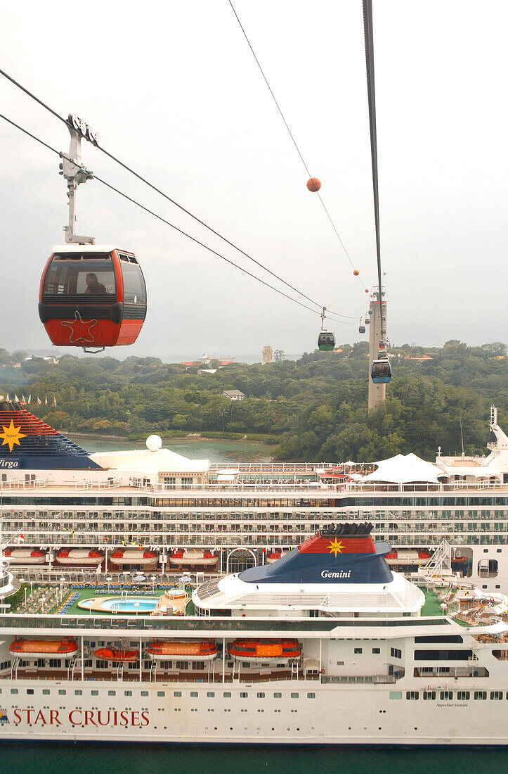 Seilbahn zu Sentosa Island, Singapur