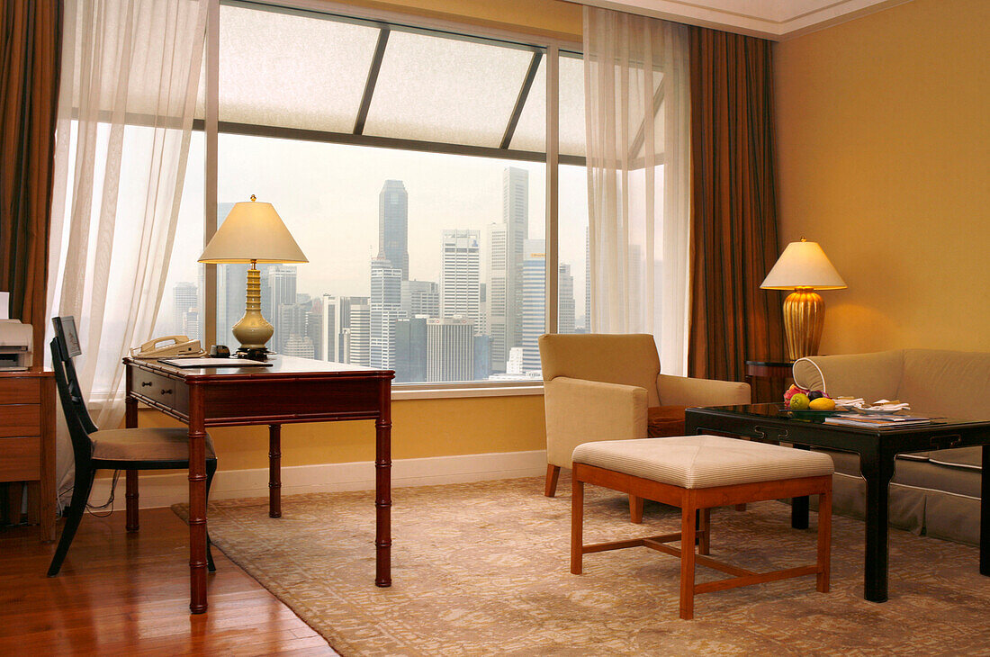 Hotel room, Ritz-Carlton Hotel, Singapore