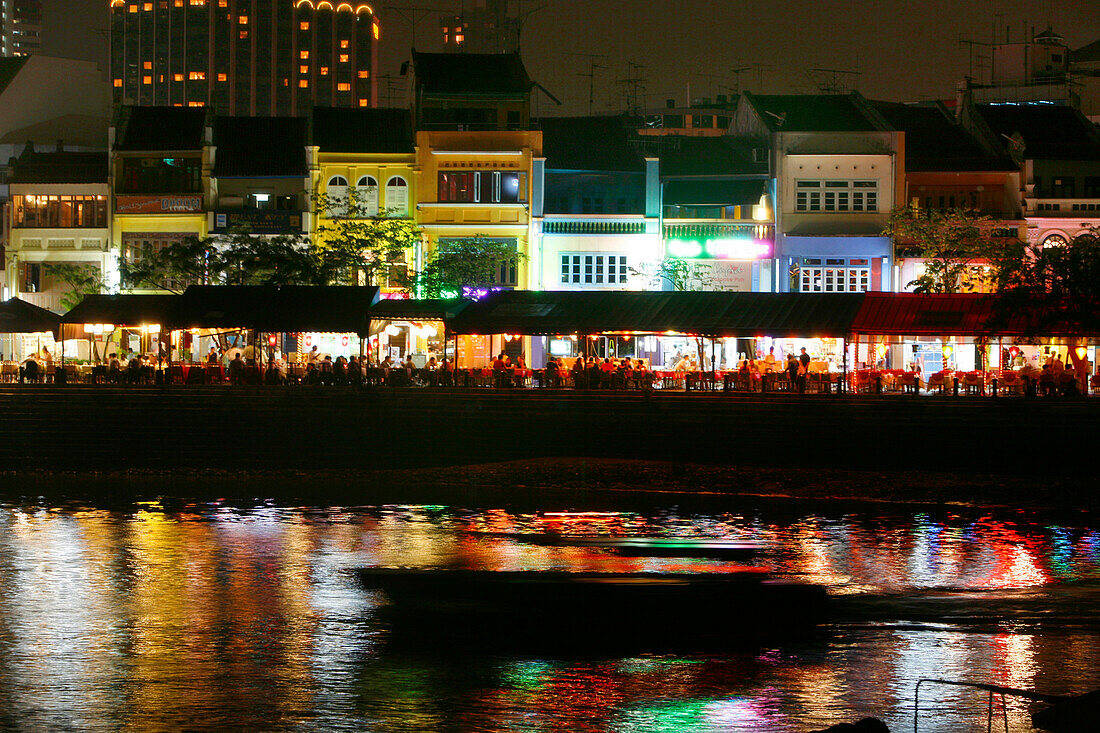 Uferpromenade am Boat Quay, Singapur