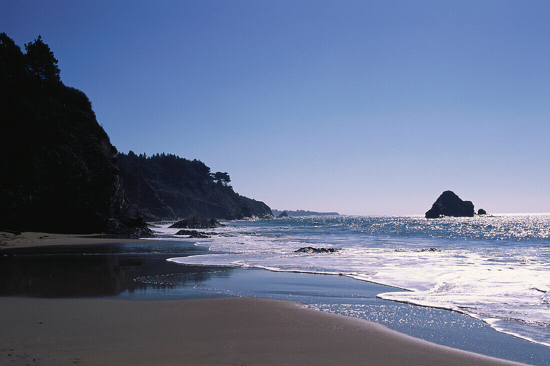 Coast at Anchor Bay, Route No. 1, Mendocino Country, California, USA