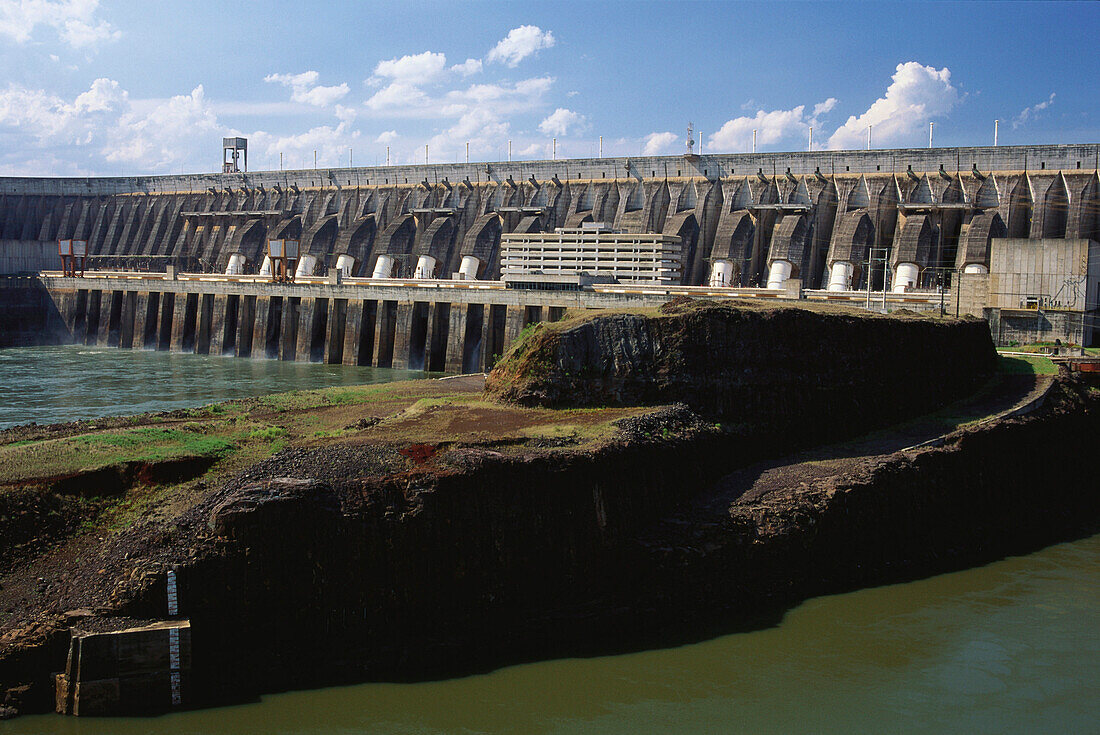 Itaipu Staudamm, Wasserkraftwerk, Rio Parana, Parana, Brasilien, Südamerika