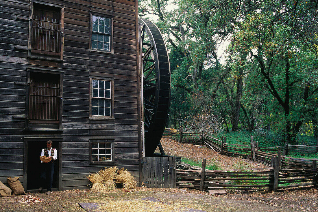 Bale Grist Mill, Staatlich Historischer Park, Saint Helena, Napa Valley, Kalifornien, USA
