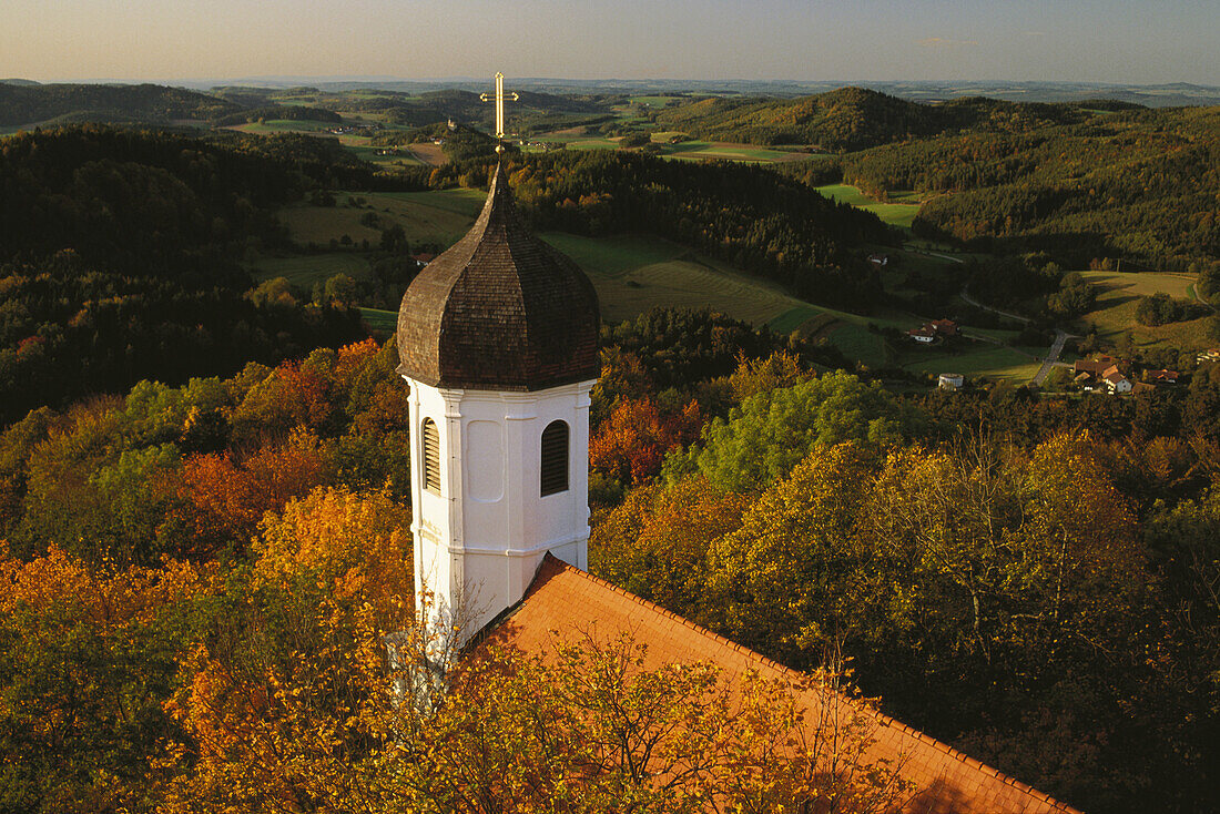 Chapel of Falkenstein castle, Falkenstein, Bavarian Forest, Upper Palatinate, Bavaria, Germany