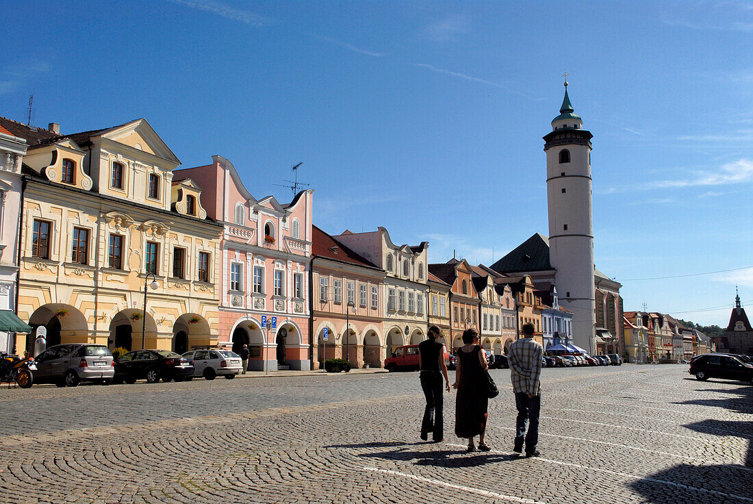 Marktplatz in Domazlice, Tschechien