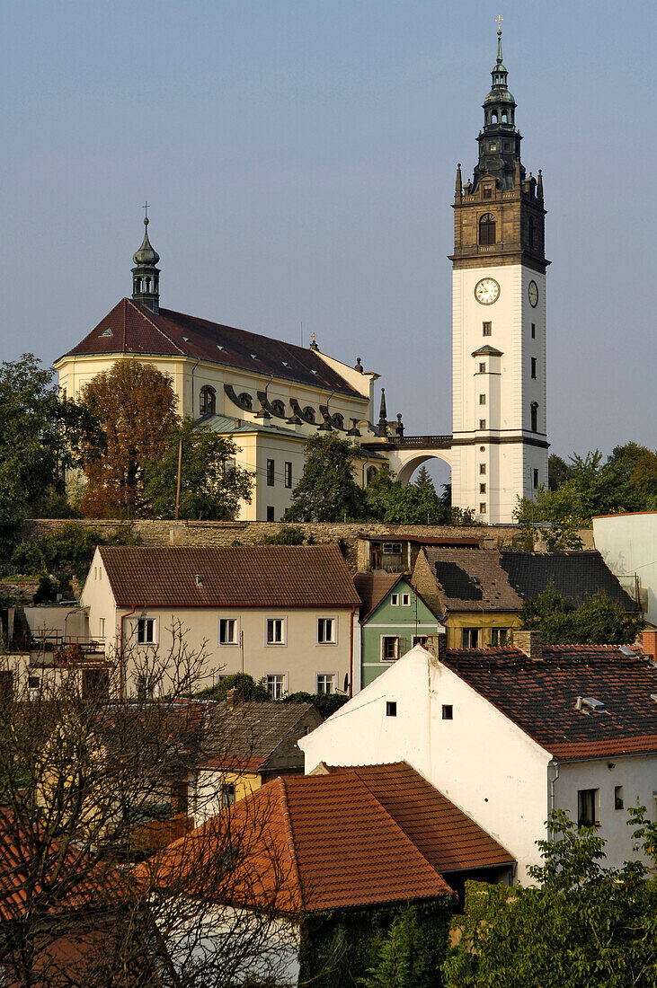 Aussicht mit Domhügel, Litomerice, Tschechien