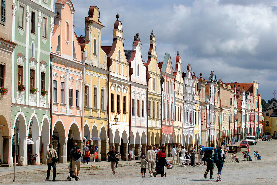 Marktplatz, Telc, Tschechien