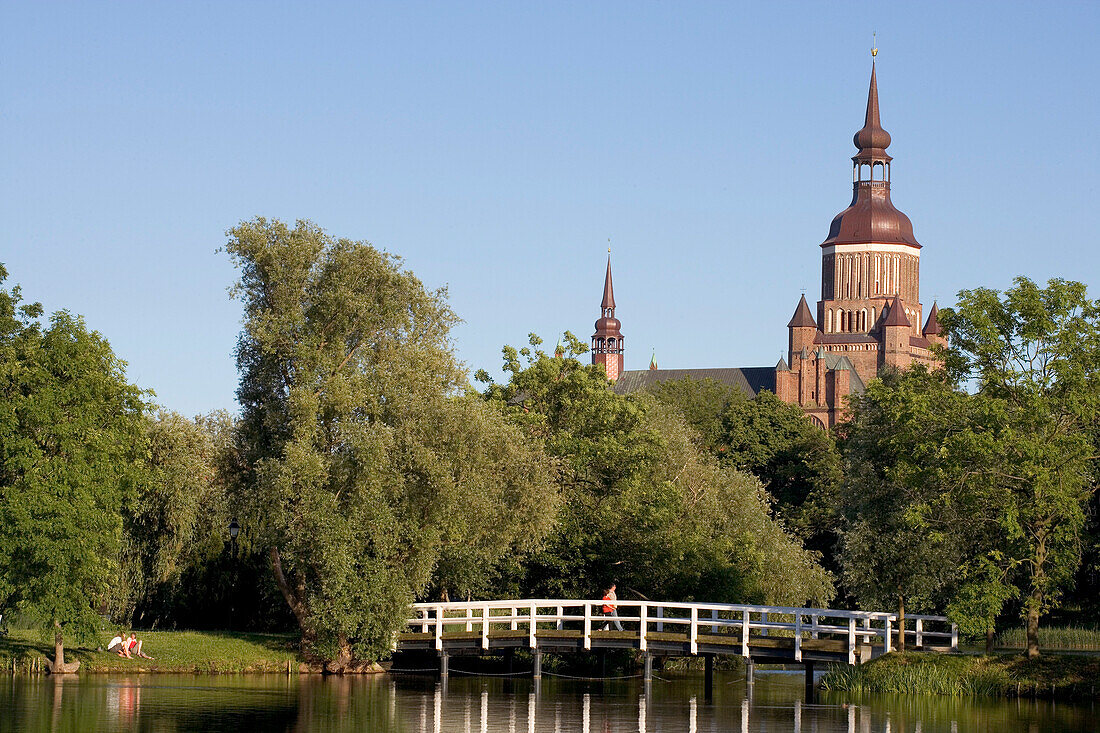 Nikolai Church, Knieperteich, Stralsund, Baltic Sea, Mecklenburg-Western Pomerania, Germany