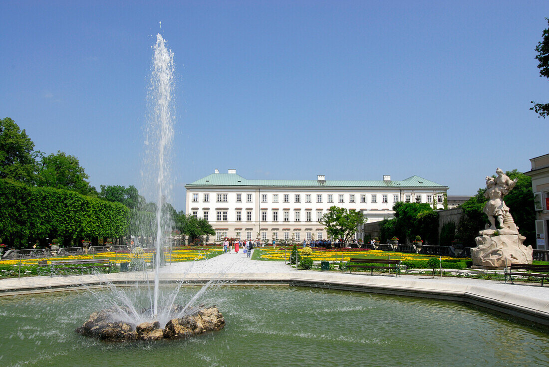 castle Mirabell with fountain, Salzburg, Austria