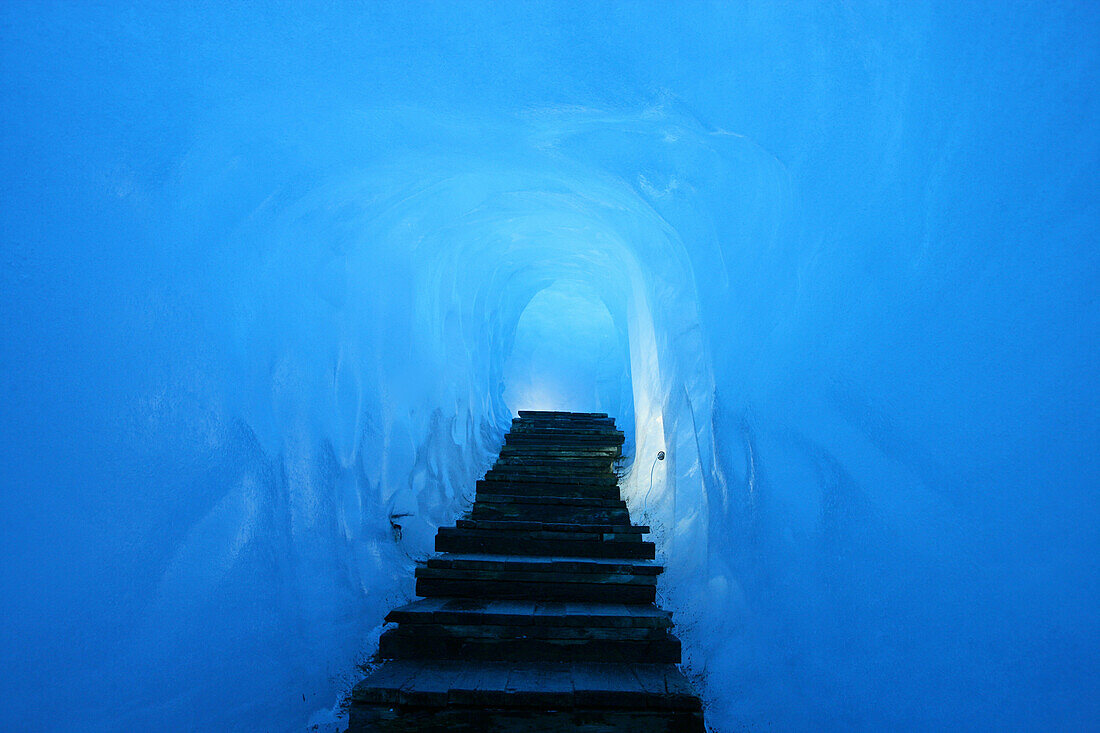Ice Grotto in the Rhône Glacier, Valais, Switzerland