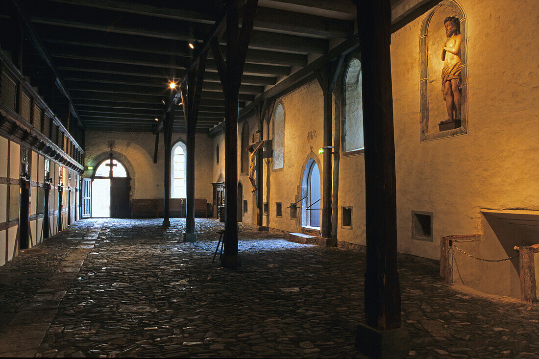 Hospiz Großes Heiliges Kreuz, Goslar, Altstadt, Hospiz, Große Heilige Kreuz, Fachwerk, Schieferdach, Niedersachsen, Harz