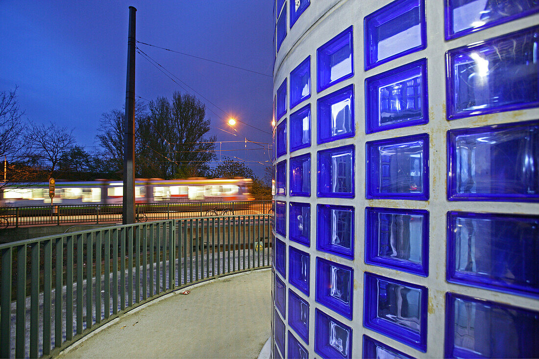 city railway station, Bahnhof Nordstadt, architect Hansjörg Göritz, Hanover, Lower Saxony, Germany