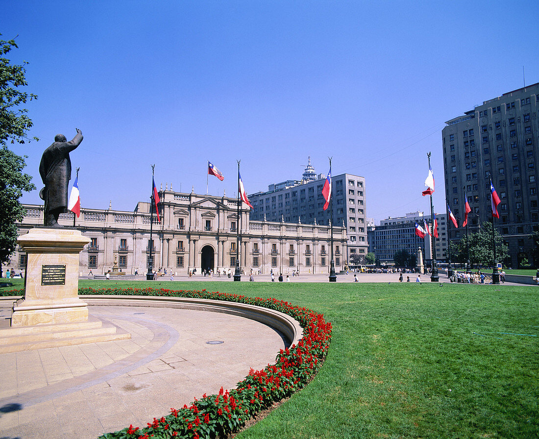 La Moneda, presidential palace. Santiago de Chile. Chile