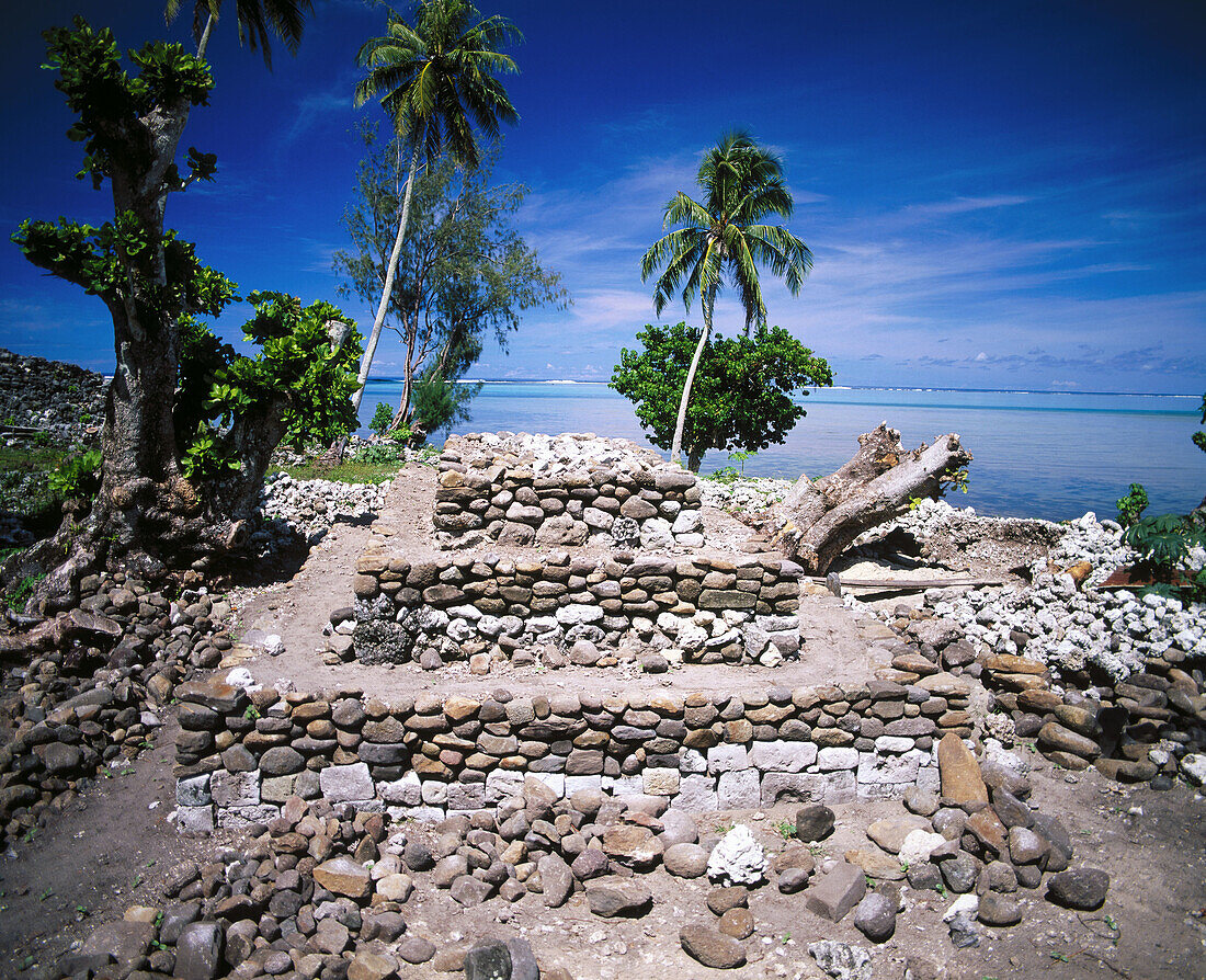 Marae Nuurua. Moorea Island. French Polynesia