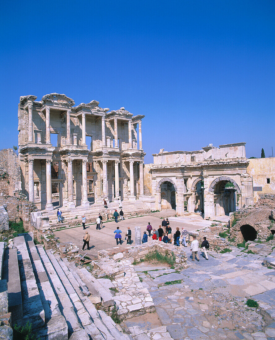 Library of Celsus, ruins of Ephesus. Turkey