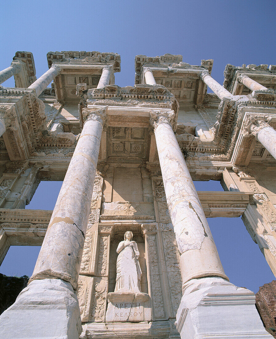 Lybrary of Celsus, ruins of Ephesus. Turkey
