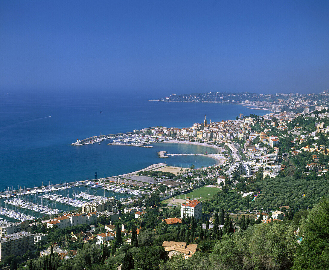 Menton. French Riviera. France