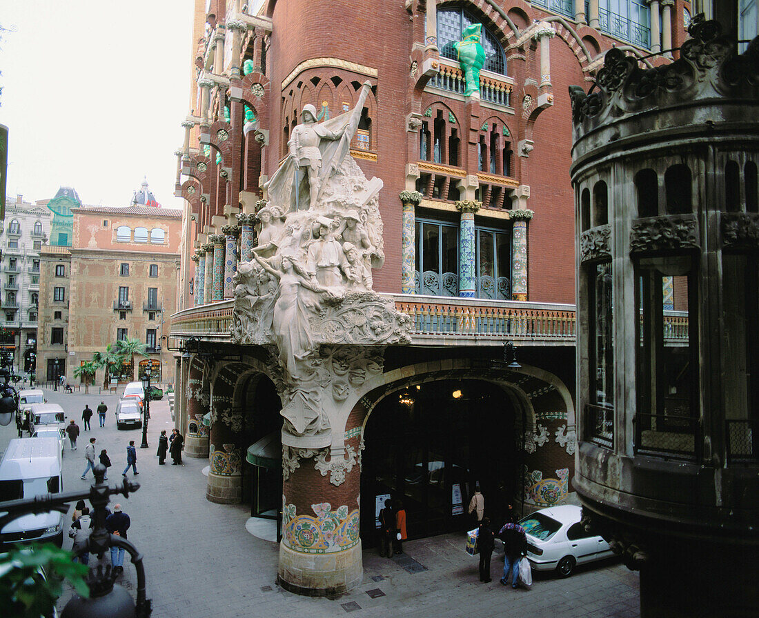 Palau de la Música Catalana, by Lluís Domènech i Montaner. Barcelona. Spain