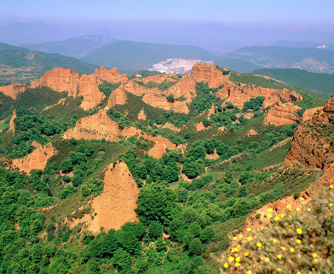 Las Médulas, ancient roman gold mining site. León province. Spain