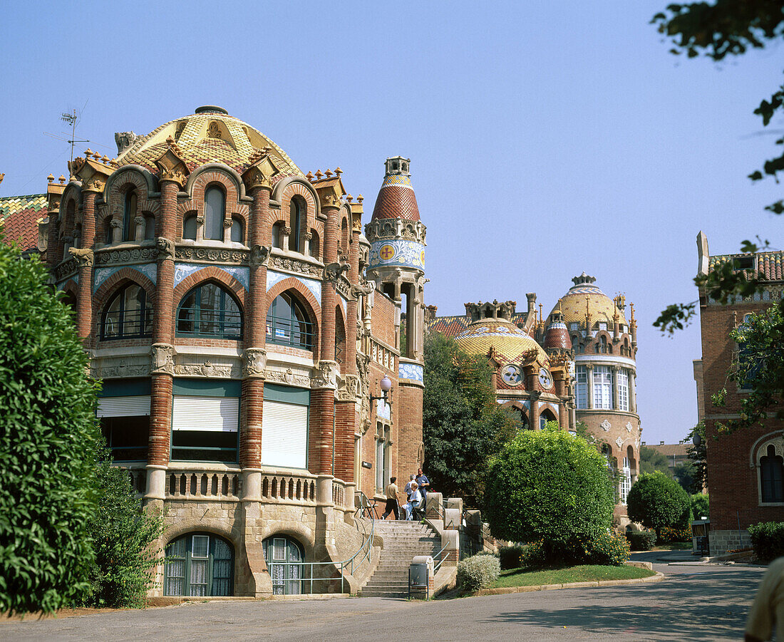 Art Nouveau Hospital de Sant Pau. Barcelona. Spain