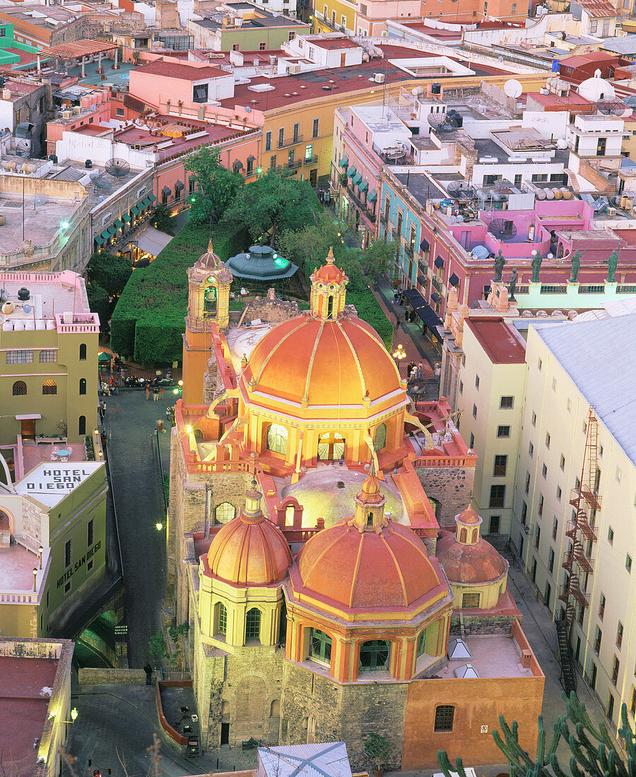 San Diego church (1663). Guanajuato city. Mexico