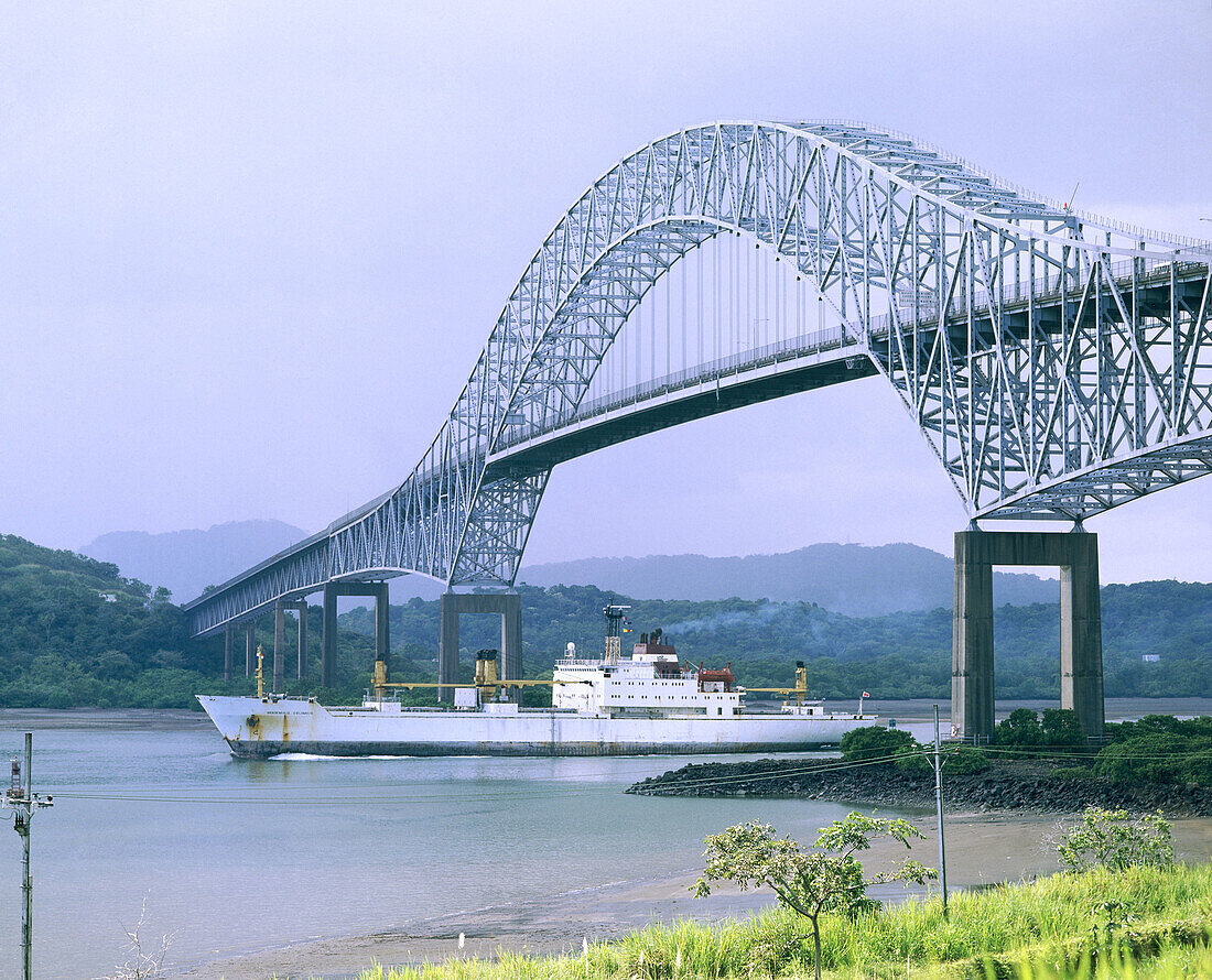 Bridge of the Americas. Panama Canal. Panama