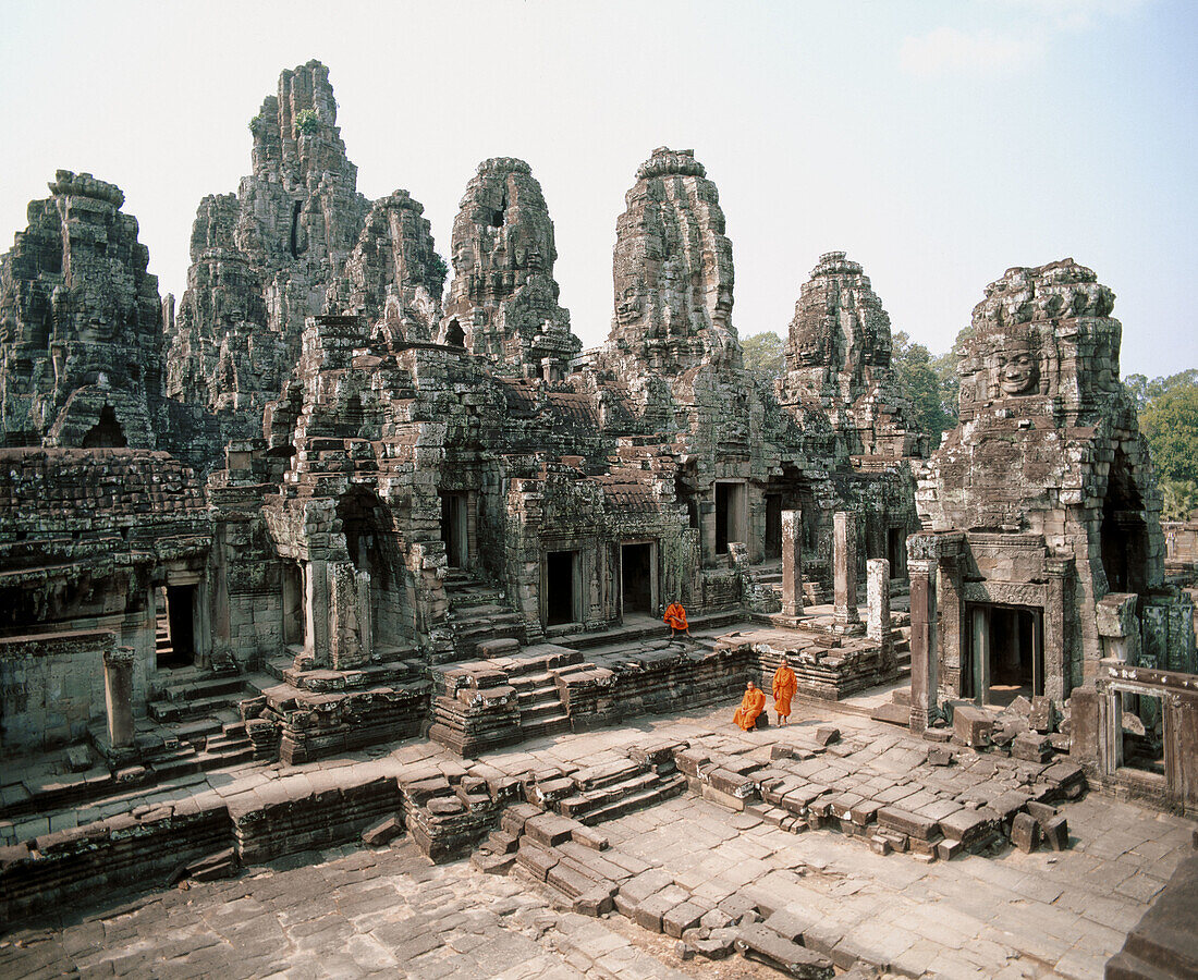 Temple of Bayon, complex of Angkor Thom. Angkor. Cambodia