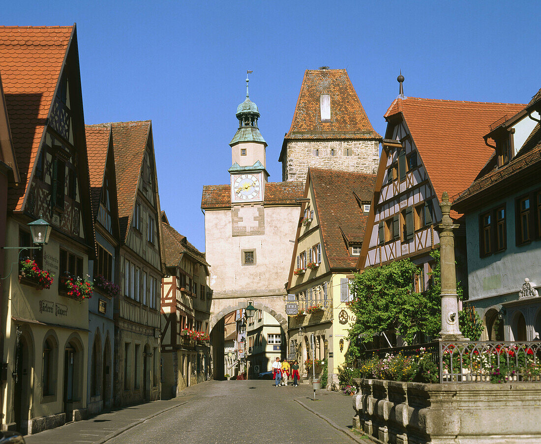 Markusturm. Rothenburg ob der Tauber. Bavaria. Germany