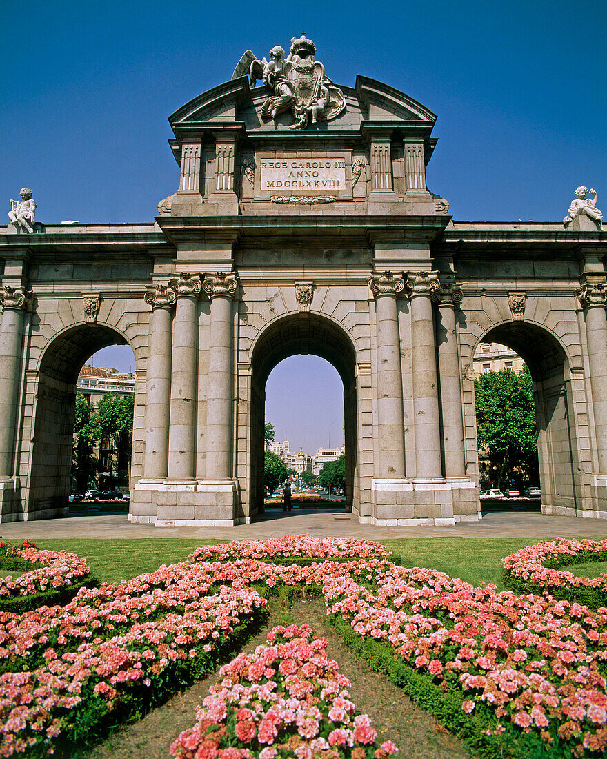 Puerta de Alcalá in Madrid. Spain