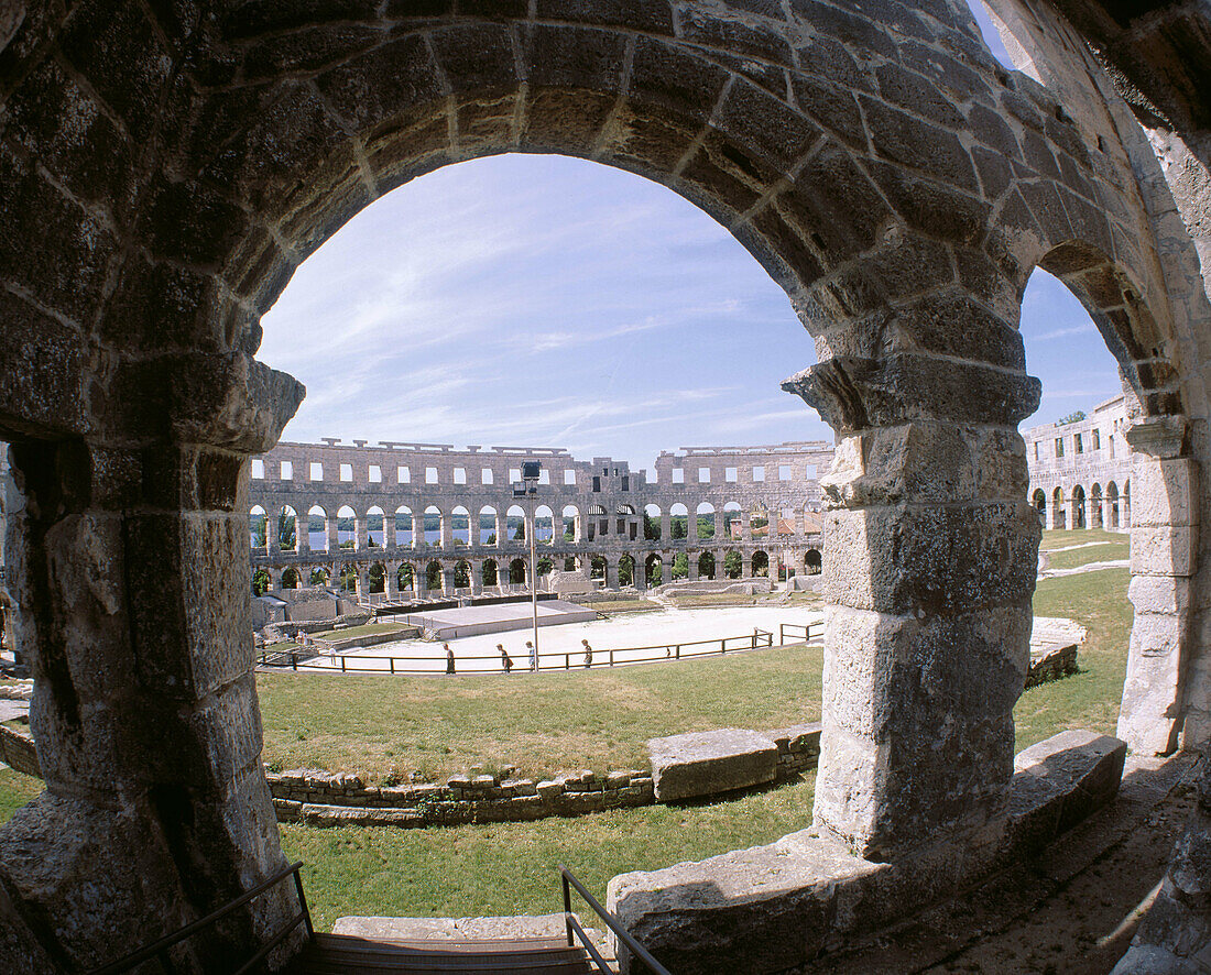 Roman Amphitheater. Pula. Istria Peninsula. Croatia