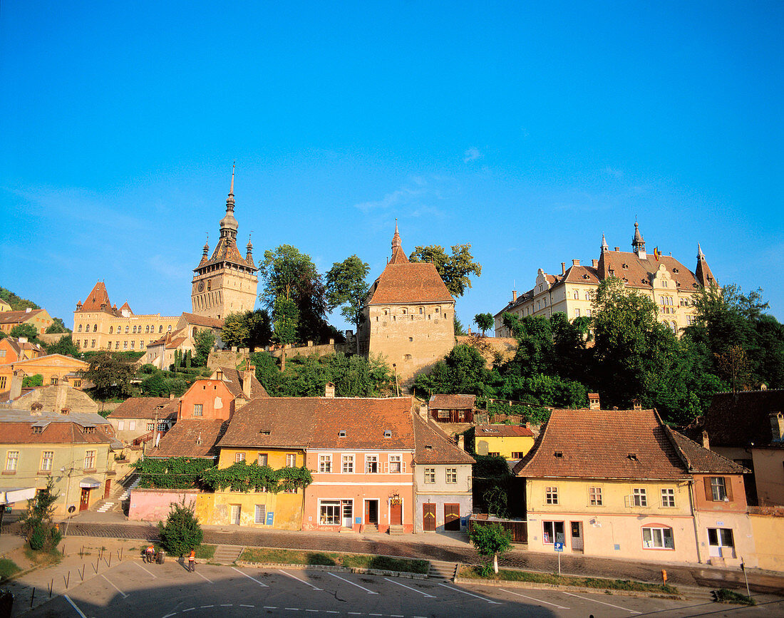 View of Sighisoara. Transylvania. Romania