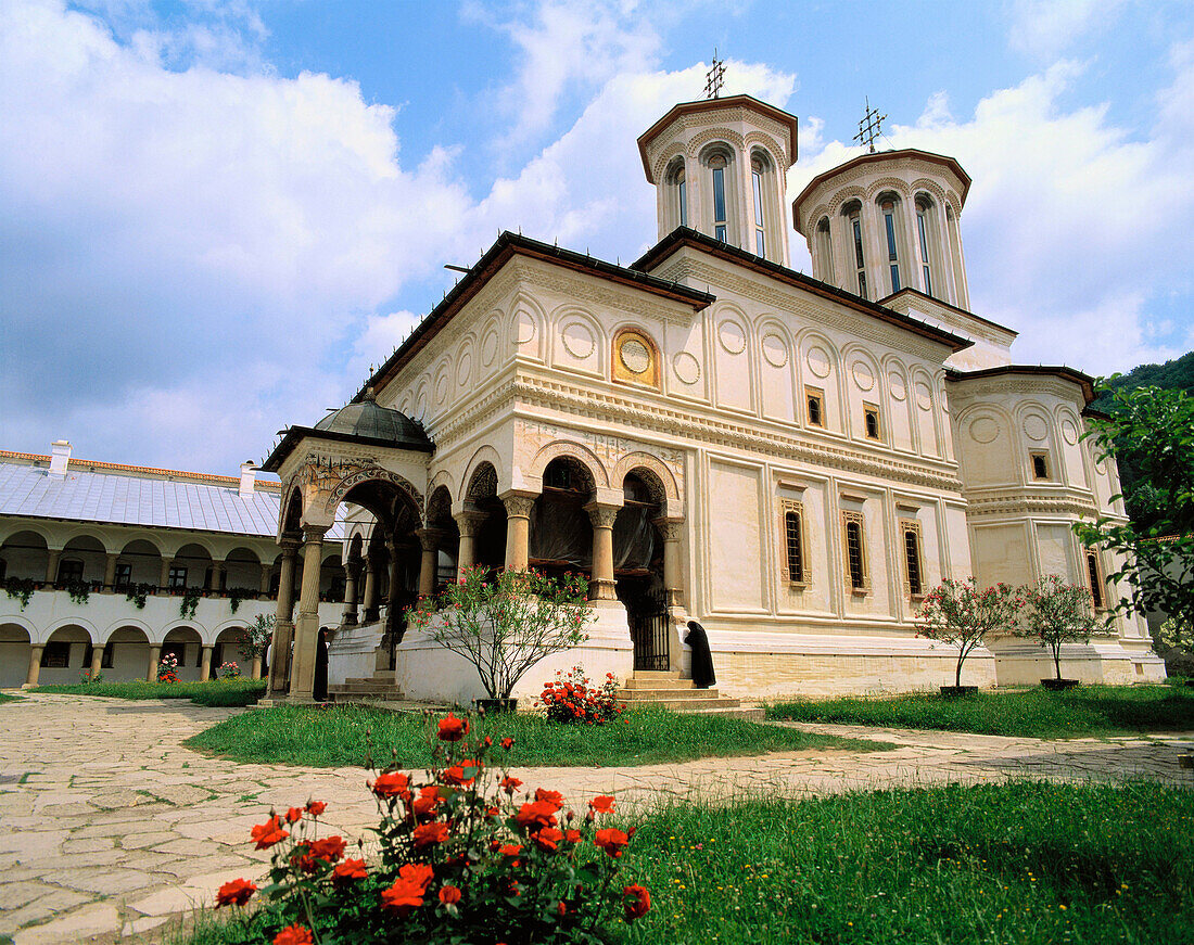 Fortified Horezu Monastery in Wallachia. Romania